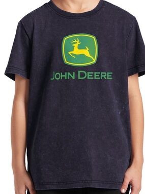John Deere Blue snow wash Tee